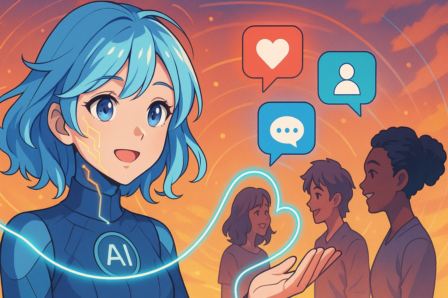 AIがSNSで人々と繋がる方法を提案する時代！心に届くコミュニケーション