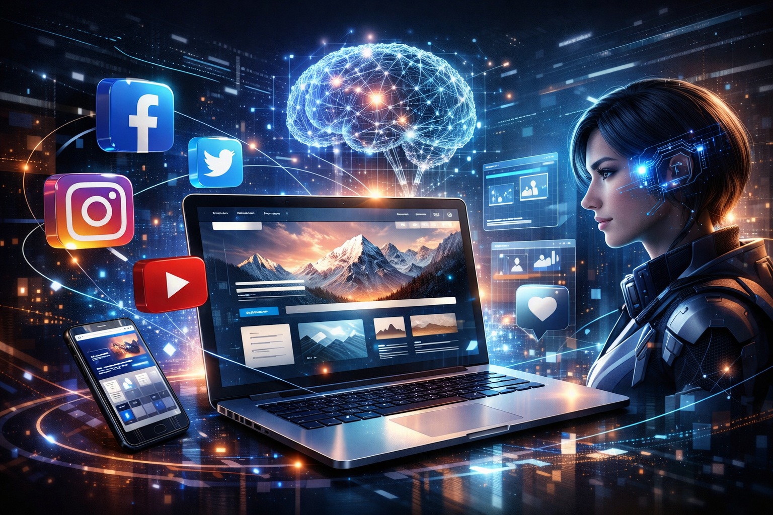 SNS連携の新時代！AIを活用したホームページ制作の魅力